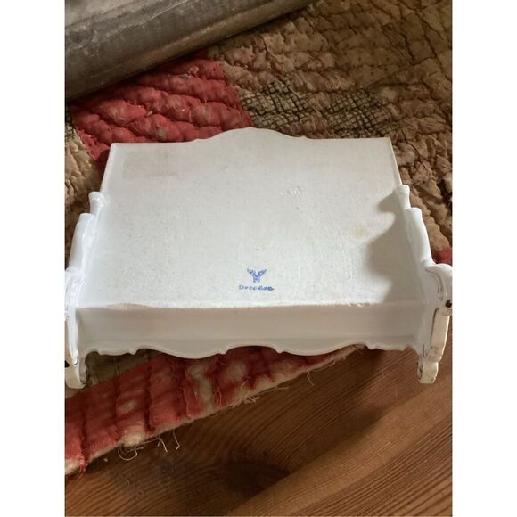 Herend Dresden Handpainted Gilded Porcelain  Single Slot Letter Holder STUNNING - Picture 5 of 10